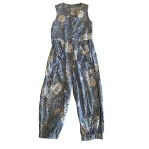 Laura Ashley Vintage Floral Cotton Jumpsuit